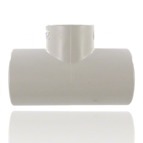 PVC C T-St&uuml;ck 90&deg; reduziert, Klebemuffe