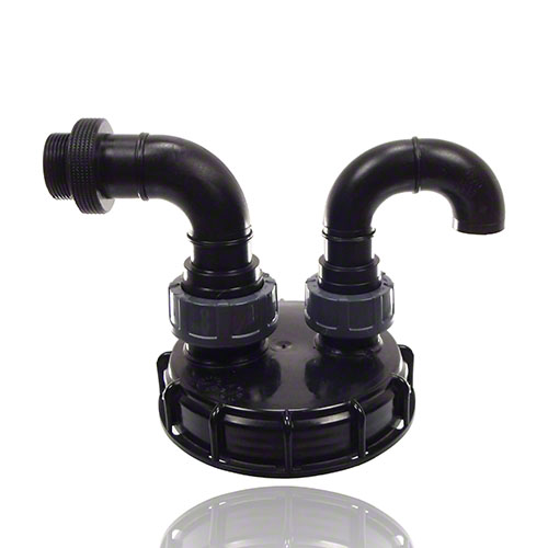 IBC-Schraubkappe DN 150 mit Be- / Entl&uuml;ftungs- und Bef&uuml;llanschluss