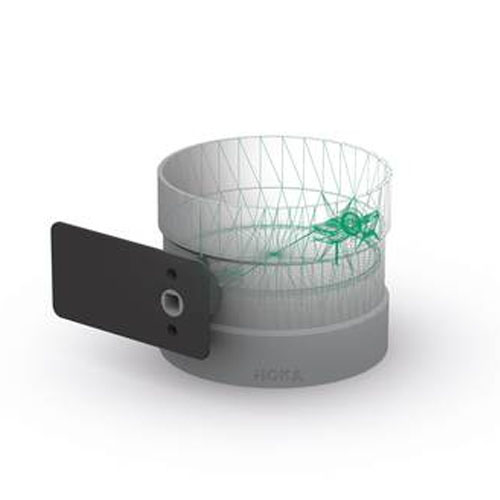 PP-el-s Regelklappe, Motortrageplatte quer, beidseitig Muffe, elektrisch leitf&auml;hig