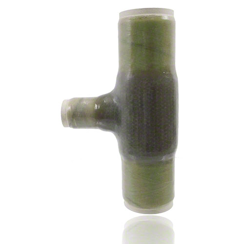 UP-GF-PVCC T-St&uuml;ck 90&deg; reduziert, DIN 16 966, Form T2, Rohrtyp B, mit Laminatenden, PN 16