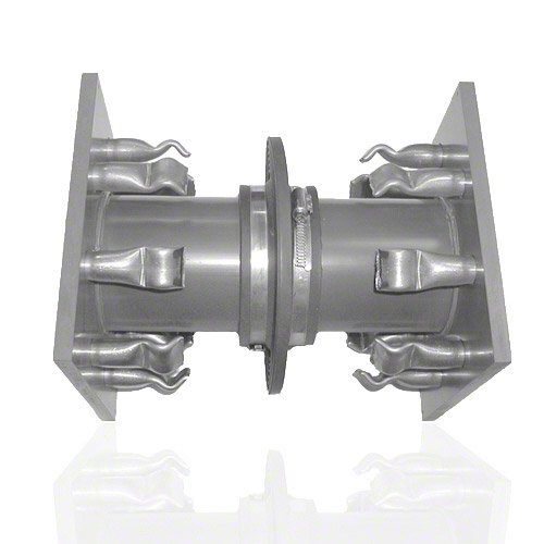 PVC-U Wanddurchf&uuml;hrung PVC-U, H&uuml;lsend&uuml;bel Stahl V4A