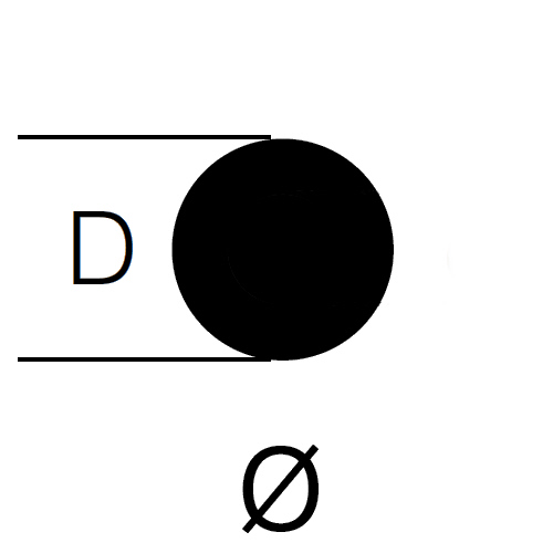 PEHD-Vollstab, L&auml;nge 2000 mm