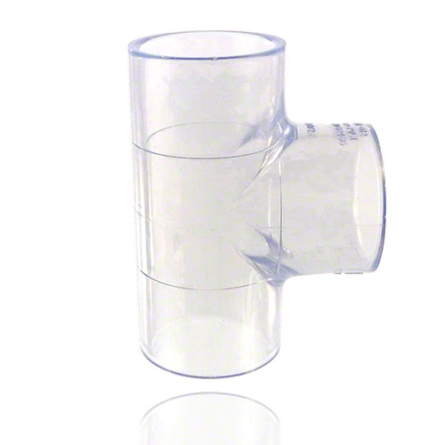 PVC U Transparent T-St&uuml;ck 90&deg;