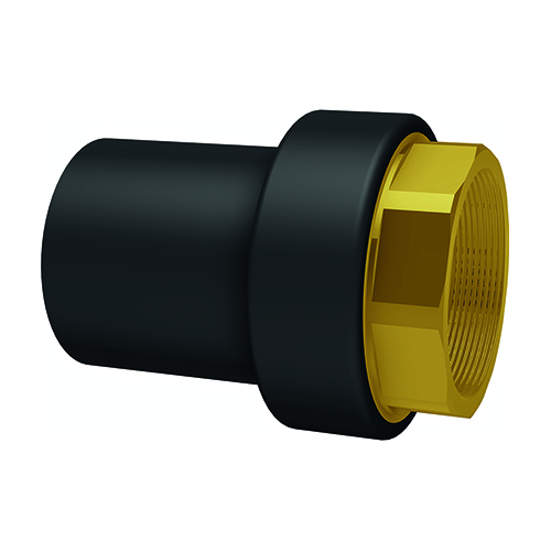 &Uuml;bergangsmuffennippel PE100 auf Messing, SDR11, Innengewinde